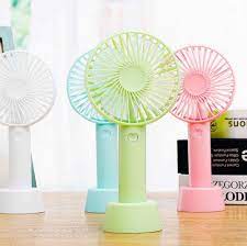 Portable mini rechargeable travel fan for indoor and outdoor use