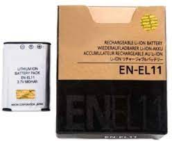 Nikon EN-EL11 Battery Coolpix S550 S560 Cameras Camera Battery   (Silver)