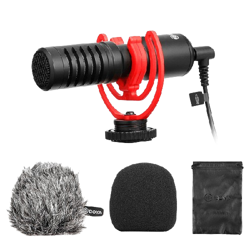 Boya MM1 Plus Super-Cardioid Shotgun Microphone For Vlogging, Live Streaming, Audio Recording